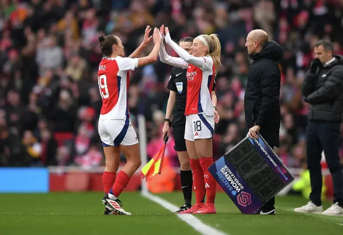 Framed Print : Arsenal FC v Tottenham Hotspur FC - Barclays Women's Super League Arsenal FC v Tottenham Hotspur FC - Barclays Women's Super League
