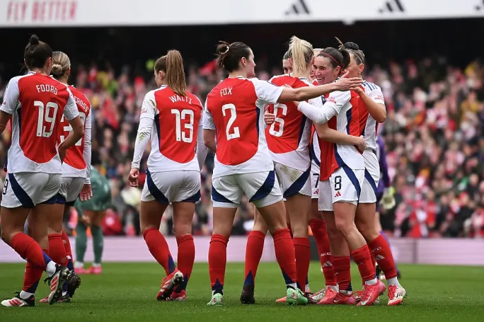 Framed Print : Arsenal FC v Tottenham Hotspur FC - Barclays Women's Super League Arsenal FC v Tottenham Hotspur FC - Barclays Women's Super League