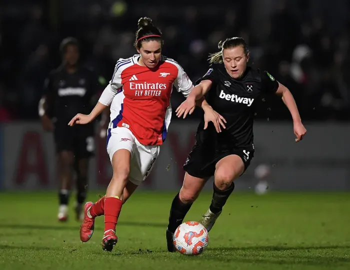 Framed Print : Arsenal FC v West Ham United FC - Barclays Women's Super League Arsenal FC v West Ham United FC - Barclays Women's Super League