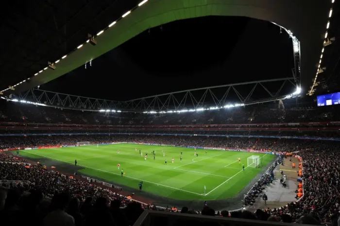 Framed Print : Arsenal FC vs AC Milan: Champions League Showdown at Emirates Stadium