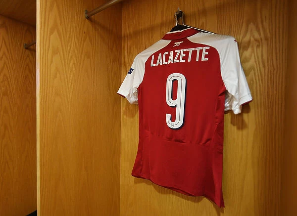Arsenal FC vs Atletico Madrid: Alex Lacazette's Empty Jersey in the Home Changing Room - UEFA Europa League Semi Final