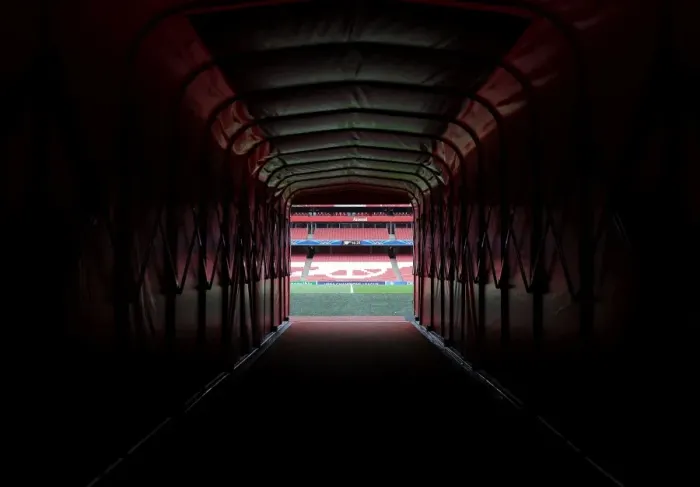 Framed Print : Arsenal FC vs. Besiktas: Players Tunnel, Emirates Stadium - UEFA Champions League Qualifiers 2014 Framed Print : Arsenal FC vs. Besiktas: Players Tunnel, Emirates Stadium - UEFA Champions League Qualifiers 2014