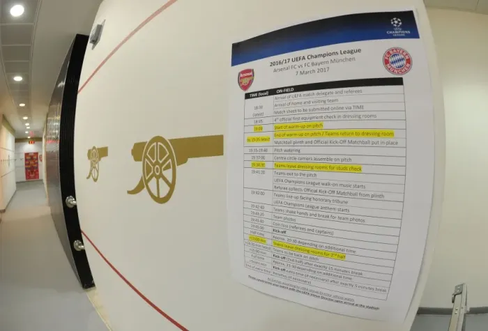 Framed Print : Arsenal FC vs. FC Bayern Munich: Pre-Match Instructions - UEFA Champions League Showdown, Emirates Stadium Framed Print : Arsenal FC vs. FC Bayern Munich: Pre-Match Instructions - UEFA Champions League Showdown, Emirates Stadium