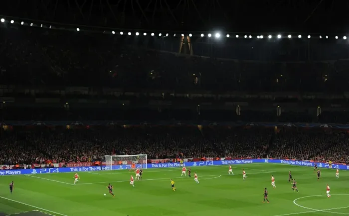Framed Print : Arsenal FC vs. FC Bayern Munich: UEFA Champions League Showdown at Emirates Stadium, London