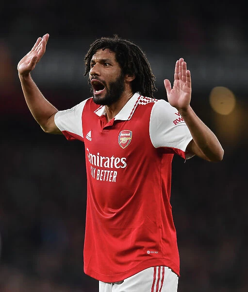 Arsenal FC vs. FC Zurich: Mohamed Elneny in Action - UEFA Europa League Group A (2022-23)