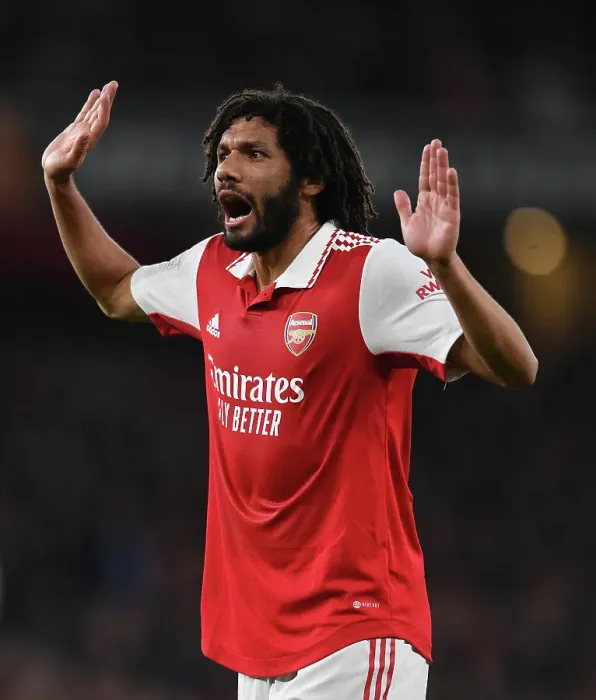 Framed Print : Arsenal FC vs. FC Zurich: Mohamed Elneny in Action - UEFA Europa League Group A (2022-23)