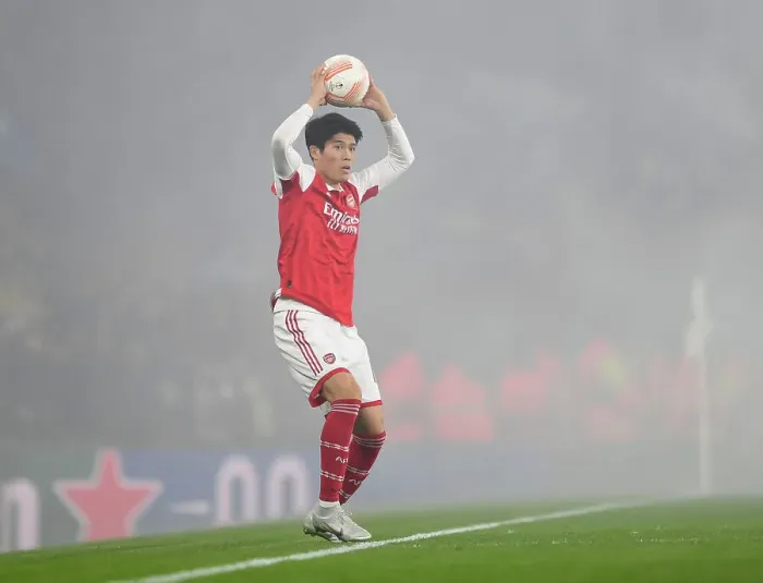 Framed Print : Arsenal FC vs. FC Zurich: Takehiro Tomiyasu in Action - UEFA Europa League Group A (2022-23) Framed Print : Arsenal FC vs. FC Zurich: Takehiro Tomiyasu in Action - UEFA Europa League Group A (2022-23)