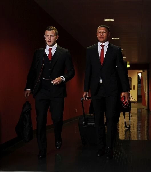 Arsenal FC vs Galatasaray AS: Jack Wilshere and Alex Oxlade-Chamberlain Before UCL Clash at Emirates Stadium