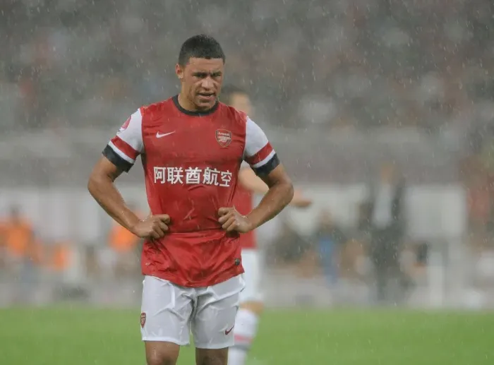 Framed Print : Arsenal FC vs Manchester City: Alex Oxlade-Chamberlain Faces Off in Beijing Framed Print : Arsenal FC vs Manchester City: Alex Oxlade-Chamberlain Faces Off in Beijing