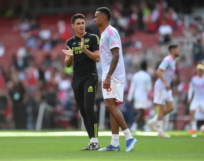 Framed Print : Arsenal FC vs Manchester City: Carlos Cuesta Prepares for Premier League Showdown (2023-24) Framed Print : Arsenal FC vs Manchester City: Carlos Cuesta Prepares for Premier League Showdown (2023-24)