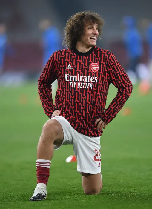 Framed Print : Arsenal FC vs Molde FK: David Luiz Warming Up - UEFA Europa League 2020-21 Framed Print : Arsenal FC vs Molde FK: David Luiz Warming Up - UEFA Europa League 2020-21