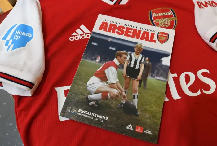 Framed Print : Arsenal FC vs Newcastle United: Matchday Programme at Emirates Stadium