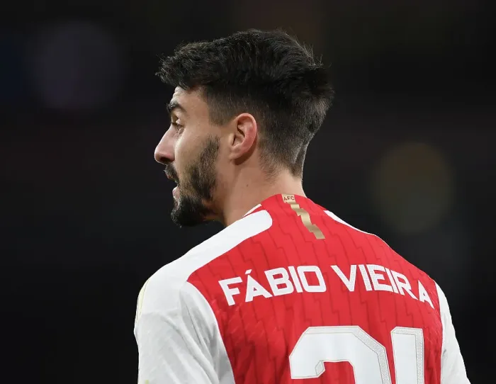Framed Print : Arsenal FC vs Sevilla FC: Fabio Vieira Shines in Group B UCL Clash at Emirates Stadium (2023-24)