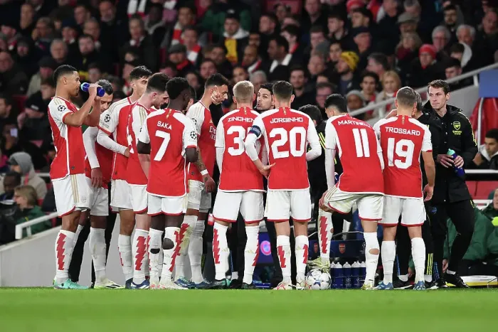 Framed Print : Arsenal FC vs Sevilla FC: Mikel Arteta Leads at Emirates Stadium - UEFA Champions League 2023 / 24 Framed Print : Arsenal FC vs Sevilla FC: Mikel Arteta Leads at Emirates Stadium - UEFA Champions League 2023 / 24