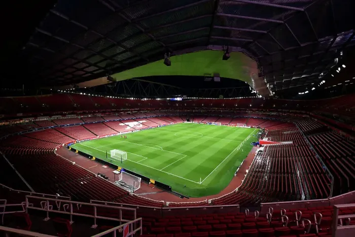 Framed Print : Arsenal FC vs Sevilla FC: A Peek into Emirates Stadium - UEFA Champions League 2023 / 24