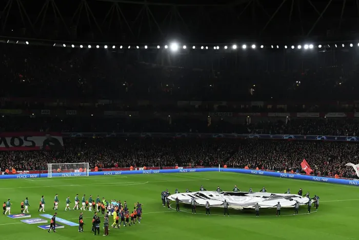 Framed Print : Arsenal FC vs Sevilla FC: UEFA Champions League Clash at Emirates Stadium, 2023 / 24 Framed Print : Arsenal FC vs Sevilla FC: UEFA Champions League Clash at Emirates Stadium, 2023 / 24