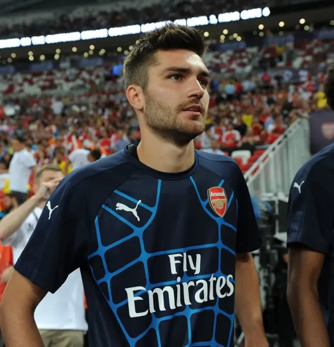 Framed Print : Arsenal FC vs Singapore XI: Barclays Asia Trophy (2015) - Jon Toral's Focus before the Match Framed Print : Arsenal FC vs Singapore XI: Barclays Asia Trophy (2015) - Jon Toral's Focus before the Match