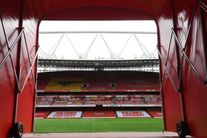 Framed Print : Arsenal FC vs. Watford FC: Pre-Match Tunnel View at Emirates Stadium