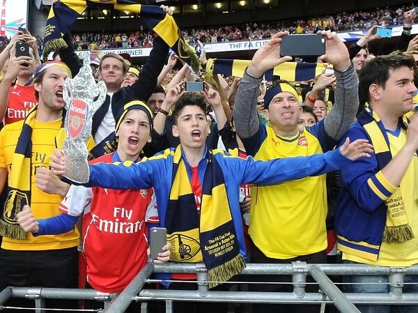 Arsenal FC Wins FA Cup: Jubilant Fans Celebrate at Wembley Stadium