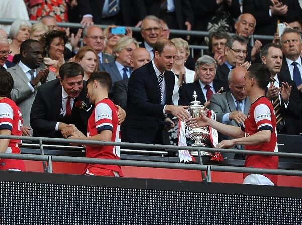 Arsenal FC Wins FA Cup: Prince William Honors Stan Kroenke, Aaron Ramsey, and Laurent Koscielny (2014)