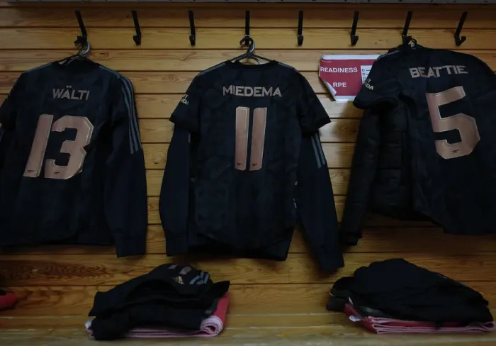 Framed Print : Arsenal FC's Champions League Preparation: Gearing Up for Ajax Showdown - The Changing Room