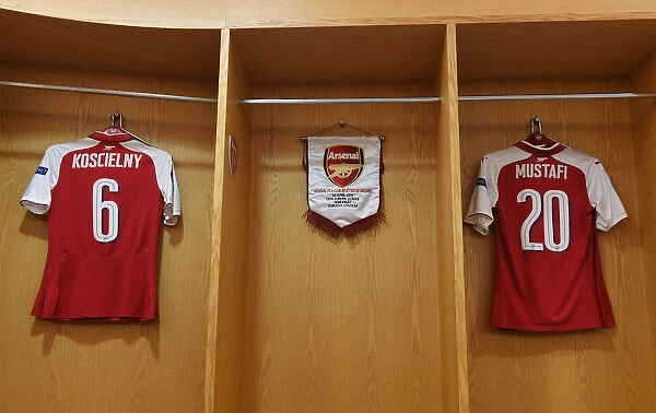 Arsenal FC's Empty Changing Room: Koscielny, Mustafi, Ozil, Lacazette, and Welbeck's Absence in UEFA Europa League Semi-Final vs Atletico Madrid