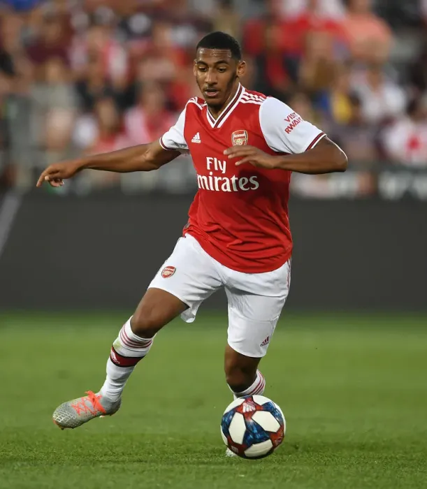 Framed Print : Arsenal FC's Dominic Thompson Faces Off Against Colorado Rapids in Pre-Season Training Framed Print : Arsenal FC's Dominic Thompson Faces Off Against Colorado Rapids in Pre-Season Training