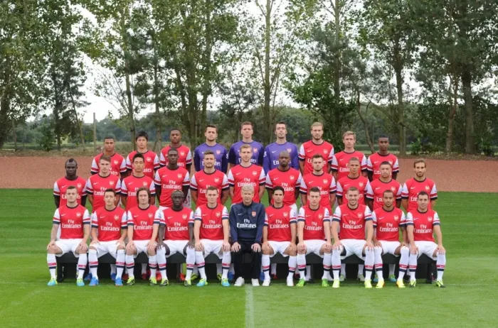 Framed Print : Arsenal First Team 2013-14: The Complete Squad Framed Print : Arsenal First Team 2013-14: The Complete Squad
