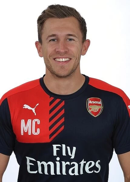 Arsenal First Team 2015-16: Mark Curtis at Team Photocall