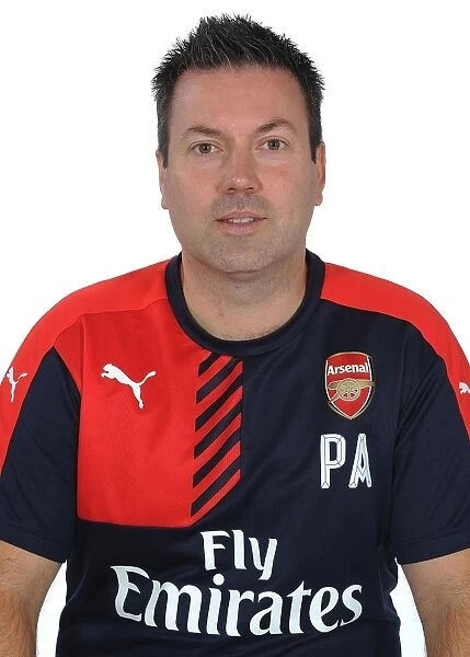 Arsenal First Team: 2015-16 Photocall - Paul Akers at Emirates Stadium
