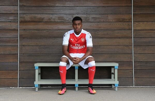 Arsenal First Team 2016-17: Alex Iwobi at Arsenal Photocall
