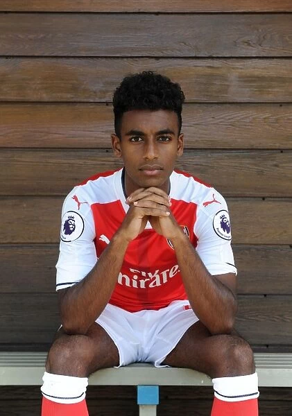 Arsenal First Team 2016-17: Gedion Zelalem at Arsenal Photocall