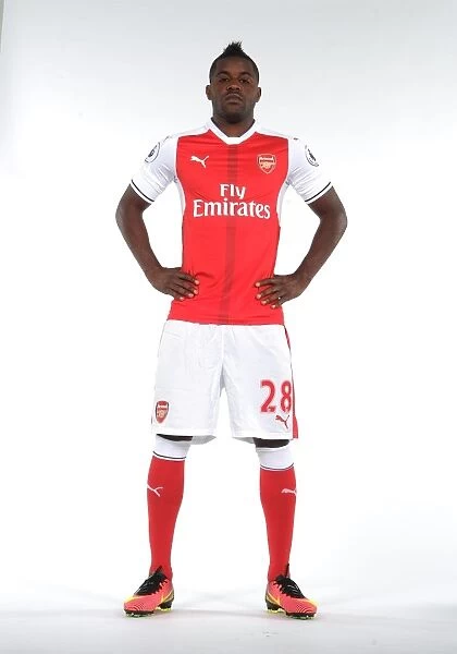Arsenal First Team 2016-17: Joel Campbell at Arsenal's Photocall
