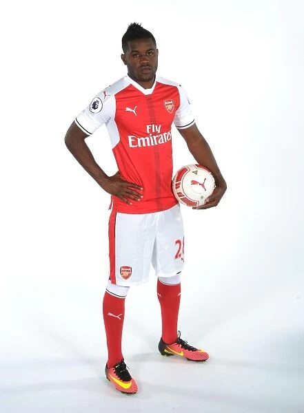 Arsenal First Team 2016-17: Joel Campbell at Arsenal's Photocall