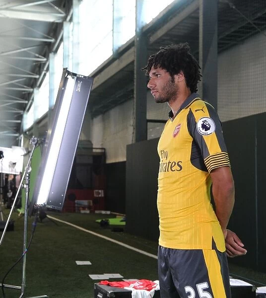 Arsenal First Team 2016-17: Mohamed Elneny at Team Photoshoot