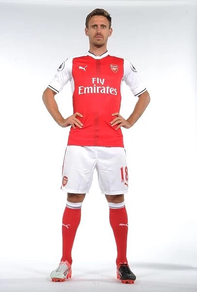 Arsenal First Team 2016-17: Nacho Monreal at Arsenal's Photocall
