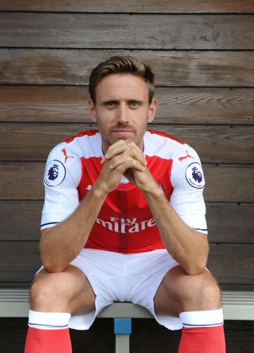 Framed Print : Arsenal First Team 2016-17: Nacho Monreal at Arsenal Photocall