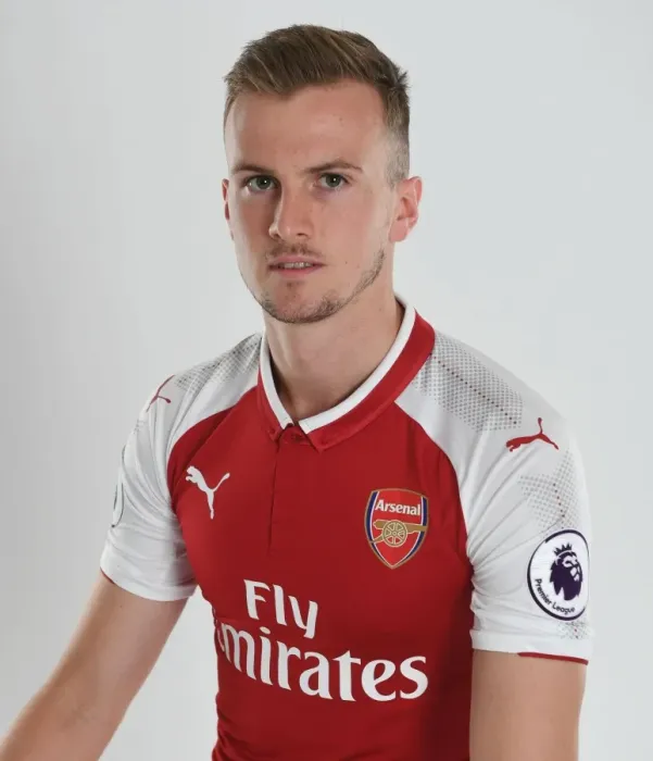 Framed Print : Arsenal First Team 2017-18: Rob Holding at Emirates Stadium