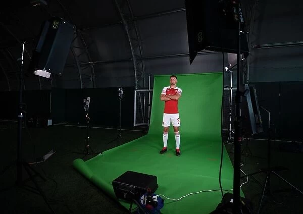 Arsenal First Team 2018 / 19: Aaron Ramsey at Photo Call