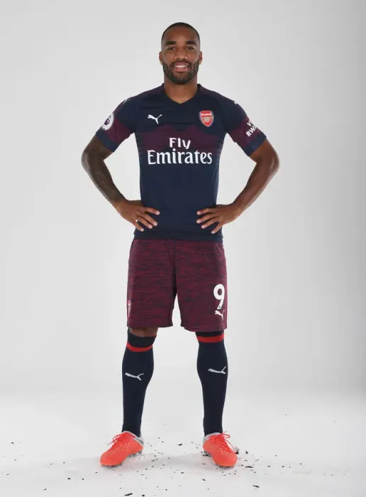 Framed Print : Arsenal First Team 2018 / 19: Alex Lacazette at Photo Call