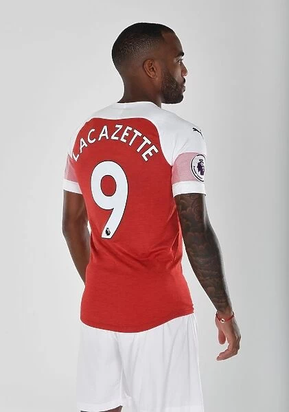 Arsenal First Team 2018 / 19: Alex Lacazette at Photo Call