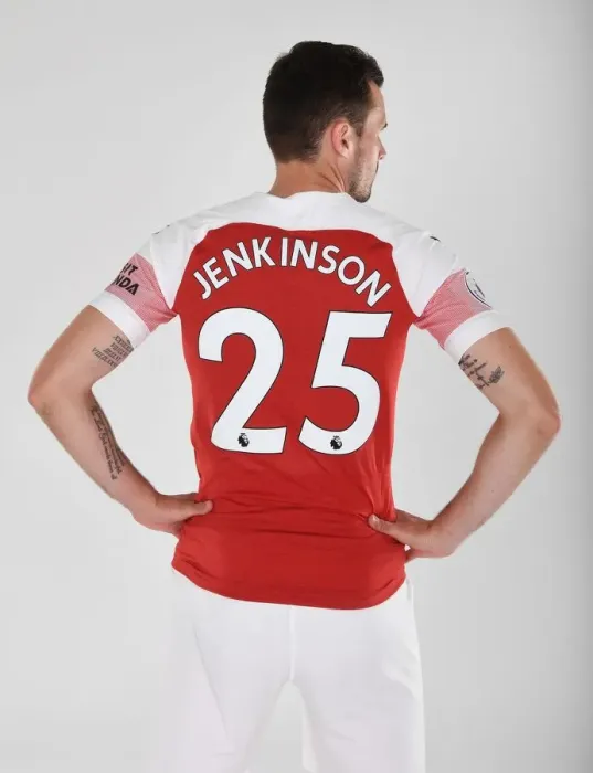 Framed Print : Arsenal First Team 2018 / 19: Carl Jenkinson at Team Photo Call