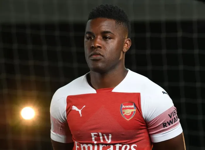 Framed Print : Arsenal First Team 2018 / 19: Joel Campbell at Photo Call Framed Print : Arsenal First Team 2018 / 19: Joel Campbell at Photo Call