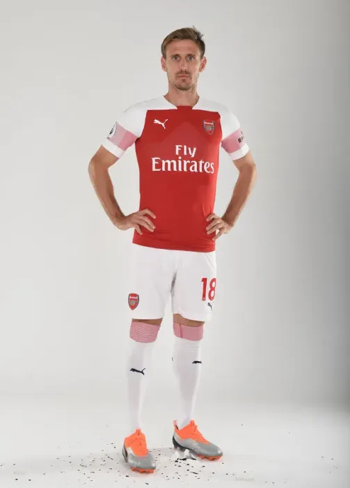 Framed Print : Arsenal First Team 2018 / 19: Nacho Monreal at Photo Call