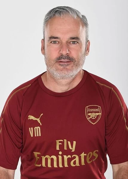 Arsenal First Team 2018 / 19: Victor Manas at London Colney Photocall