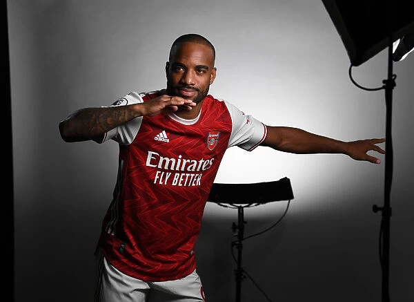 Arsenal First Team 2020-21: Alexandre Lacazette at Media Photocall