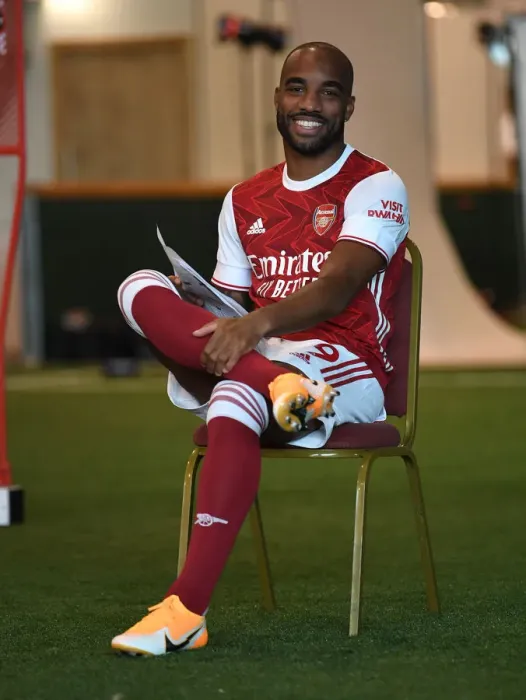 Framed Print : Arsenal First Team 2020-21: Alexandre Lacazette at Arsenal Photocall Framed Print : Arsenal First Team 2020-21: Alexandre Lacazette at Arsenal Photocall