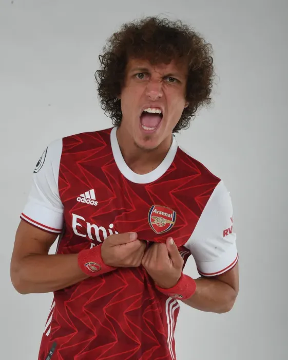 Framed Print : Arsenal First Team 2020-21: David Luiz in Training