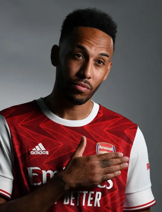 Framed Print : Arsenal First Team 2020-21: Pierre-Emerick Aubameyang at Arsenal Photocall