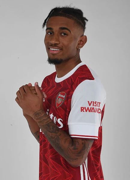 Arsenal First Team 2020-21: Reiss Nelson at Training, St Albans